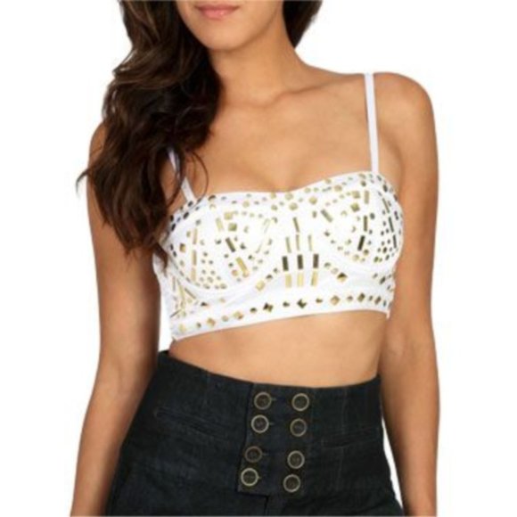 Arden B. Metallic Bustier - Size XS - Picture 1 of 5